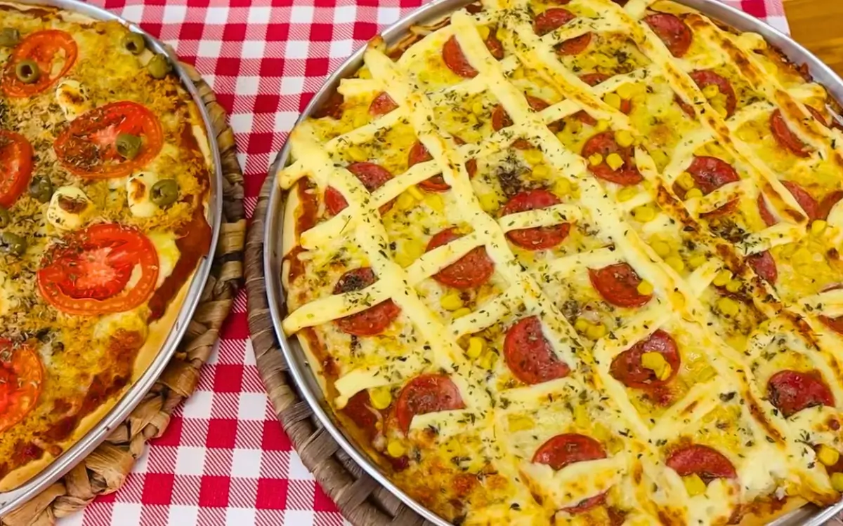 Pizza de Liquidificador Caseira