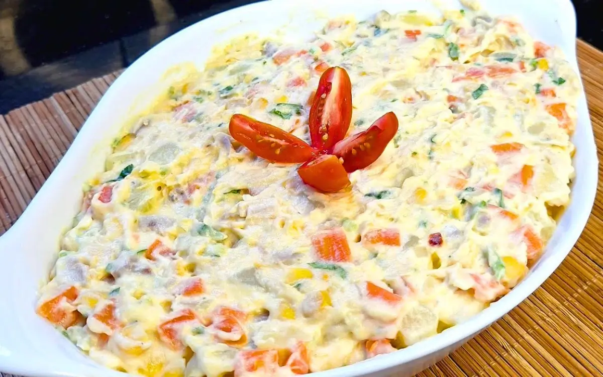 Salada de Maionese Cremosa Perfeita