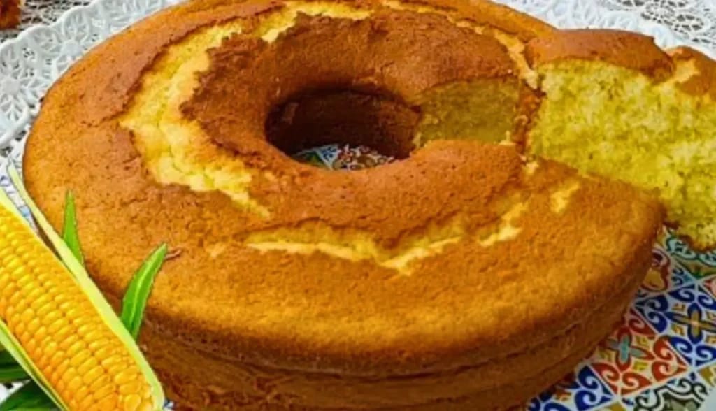 Bolo de Milho Verde de Espiga Caseiro