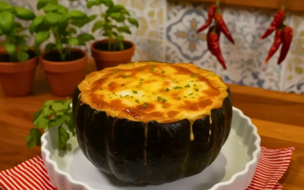 Receita de Camarão na Abóbora Recheada