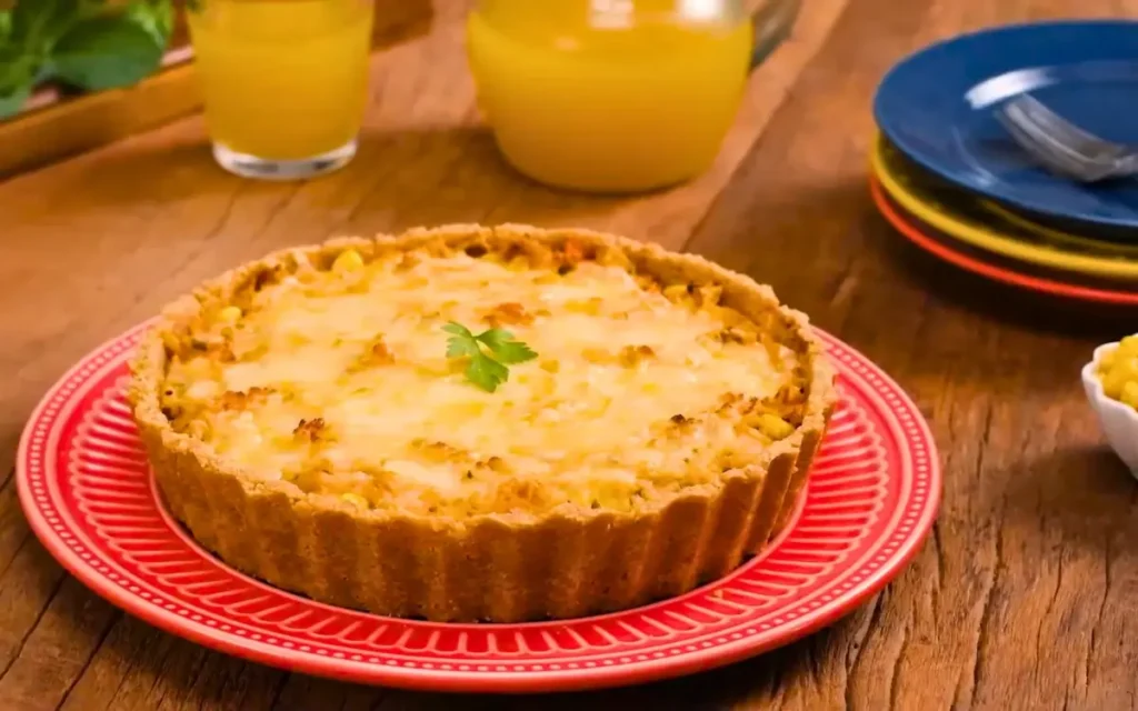 Torta de Frango Com Massa de Biscoito