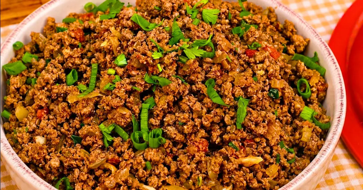 Carne Moída Refogada Bem Molhadinha
