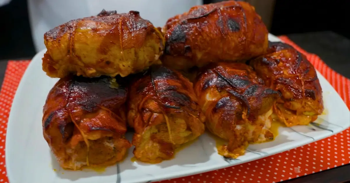 Sobrecoxas de Frango Recheadas Assadas